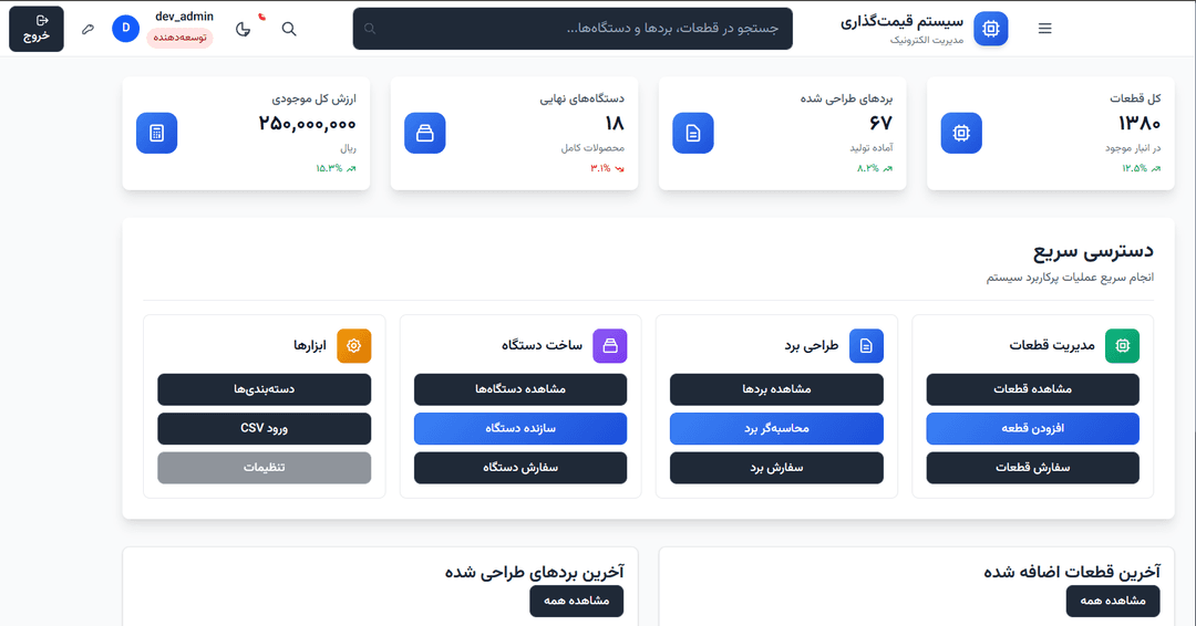 AramControl - Enterprise Management System screenshot